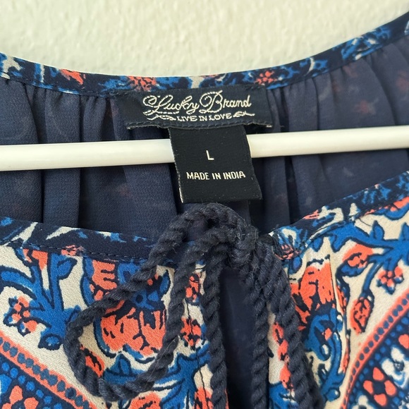 Lucky Brand long sleeve smocked waistband dress. - Picture 6 of 8